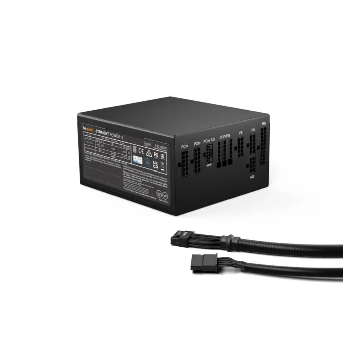Be Quiet! Straight Power 12 850W - BN337 - 80 PLUS Platinum, Fully-Modular, ATX 3.1, Black — image 2