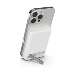 Belkin Magn. drahtlose Powerbank. Standfuß. 5.000 mAh. weiß