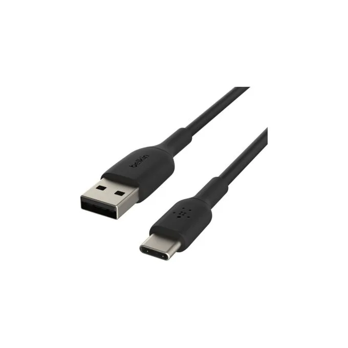 Belkin USB-C USB-A Kabel PVC. 2m. schwarz — image 1