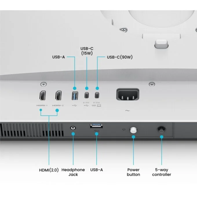 BenQ 80.0cm MA320U 16:9 DP USB-C HDMI silv. lift piv UHD - MA320U - White, 4K IPS — image 3