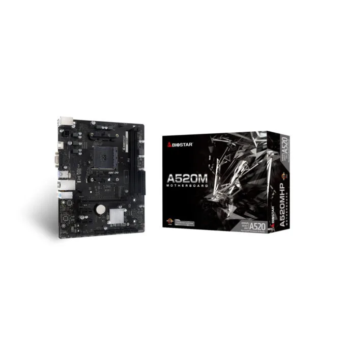 Biostar A520MHP - AM4 Micro-ATX Motherboard - AMD A520, Supports up to 64GB RAM, HDMI 4K — image 1