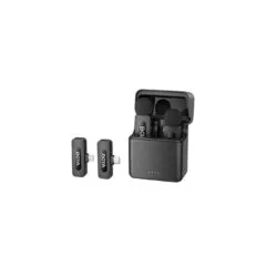 BOYA Combo Mobile Wireless Microphone for Android iPhone - BY-V3 - USB-C & Lightning, 2-person vlog with dock