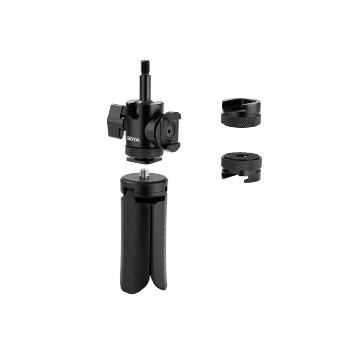 BOYA Desktop Stand - 01 - 1/4 inch mount Tripod for Microphone and Camera — image 4