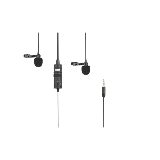 BOYA Dual Lavalier Microphone - BY-M1DM - wired mic — image 2