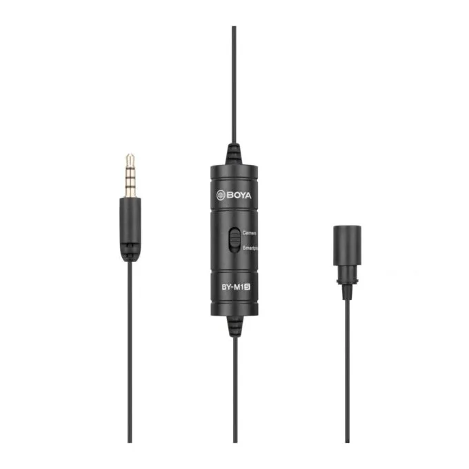 BOYA (M1 Smart) wired mic - BY-M1S - Lavalier microphone 3.5mm for phone, laptop, camera — image 2