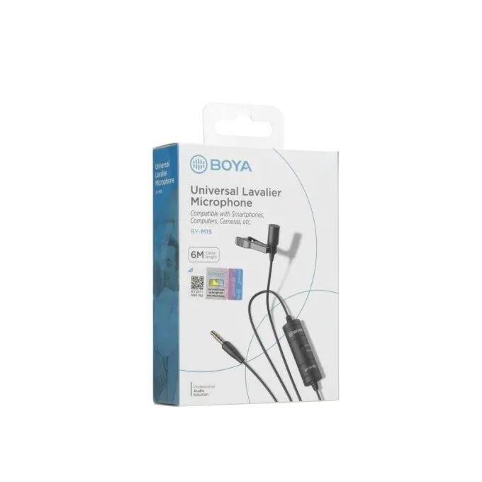 BOYA (M1 Smart) wired mic - BY-M1S - Lavalier microphone 3.5mm for phone, laptop, camera — image 6