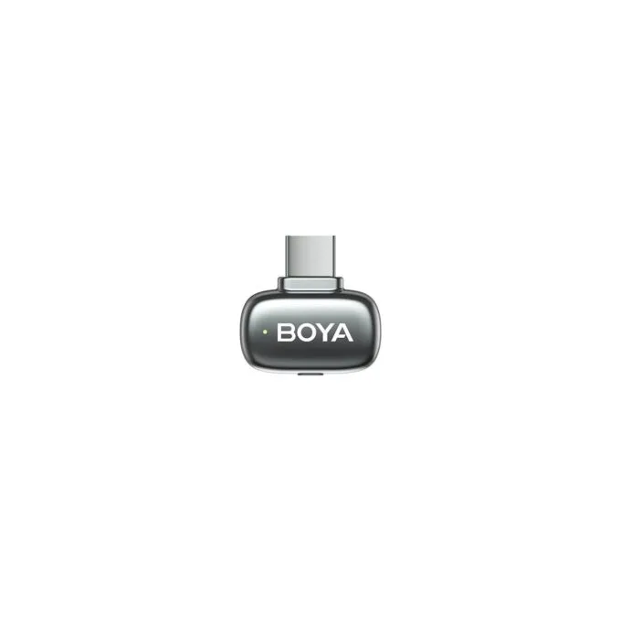 BOYA Mic - Mini 2 - Type-C Space Gray, 2,4GHz 2mic Wireless AI-ANC Mic w. Charging Box Mono stereo safety-tr — image 4