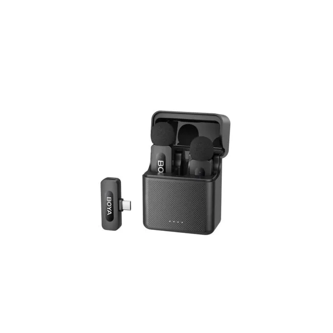 BOYA Mobile Wireless Mic - BY-V30 - 2 person vlog, USB-C, charging case, 100m, 36h — image 1