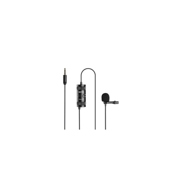 BOYA wired mic - BY-M1 Pro II - 6m cable, professional lavalier mic, camera, smartphone, tablet — image 1