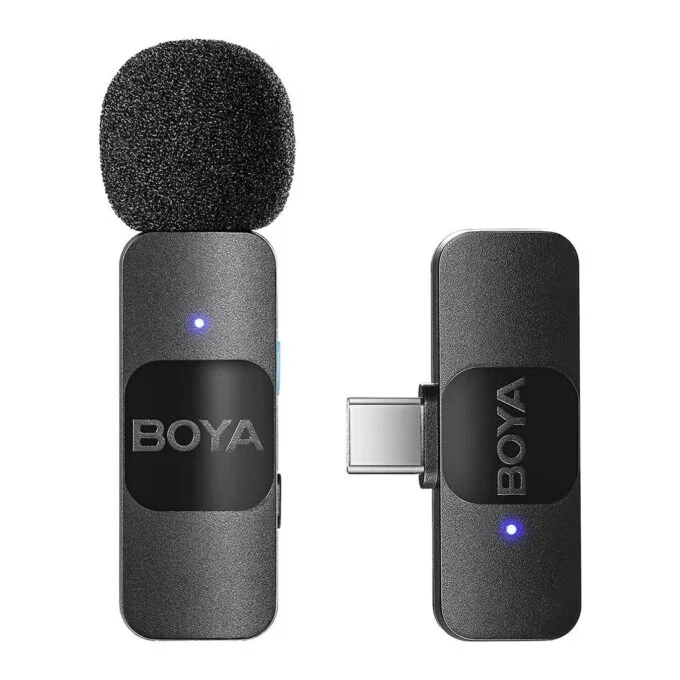 BOYA Wireless Lavalier Microphone - BY-V10 - for Android Mini Lapel USB-C connection — image 1