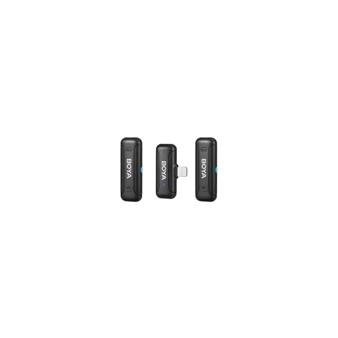 BOYA Wireless Microphone - BY-WM3T-D2 - 2.4GHz Wireless Microphone for iOS iPhone (2 transmitters, two-person vlog) and charger — image 4