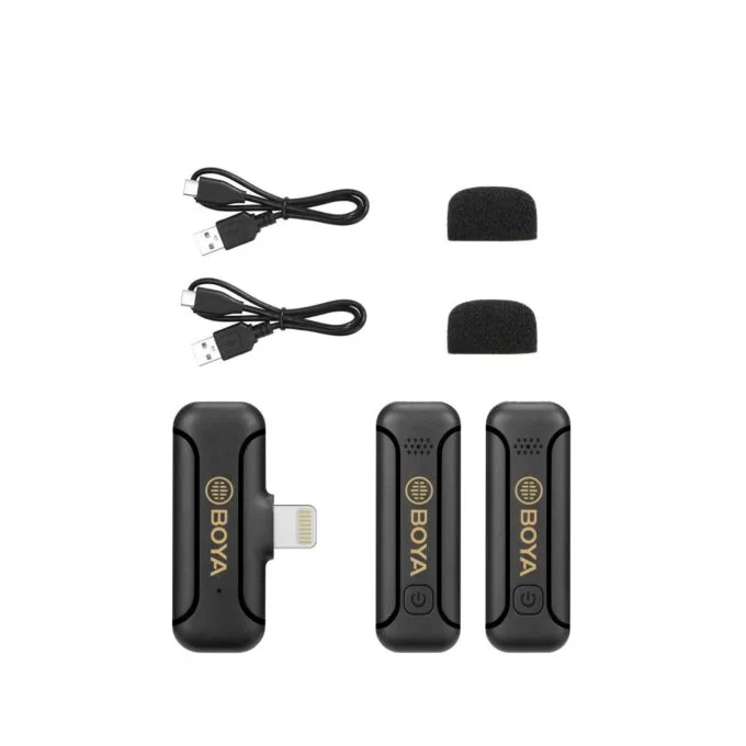 BOYA Wireless Microphone - BY-WM3T2-D2 - 2.4GHz Mobile wireless mic for iOS iPhone — image 5