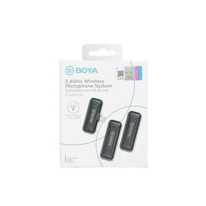 BOYA Wireless Microphone - BY-WM3T2-D2 - 2.4GHz Mobile wireless mic for iOS iPhone — image 7