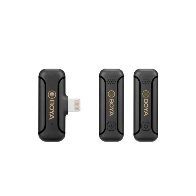BOYA Wireless Microphone - BY-WM3T2-D2 - 2.4GHz Mobile wireless mic for iOS iPhone — image 1