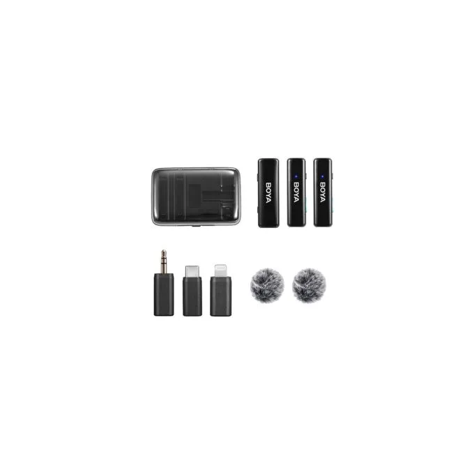 BOYALINK Mobile Wireless Mic - Android (USB-C), iPhone iOS, 3.5 TRS (laptop), 2-person vlog — image 3