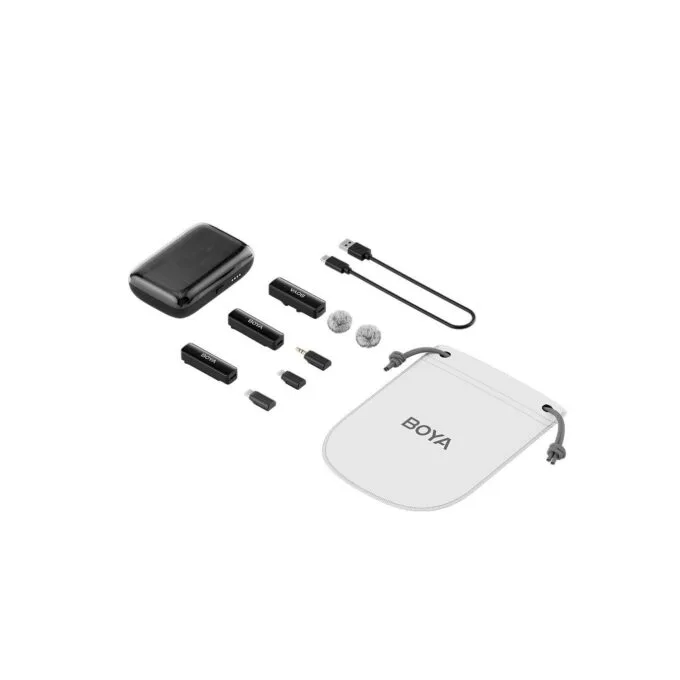 BOYALINK Mobile Wireless Mic - Android (USB-C), iPhone iOS, 3.5 TRS (laptop), 2-person vlog — image 9