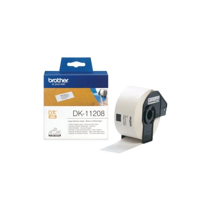 Brother Address Labels - DK11208 - 400 Sheets — image 1