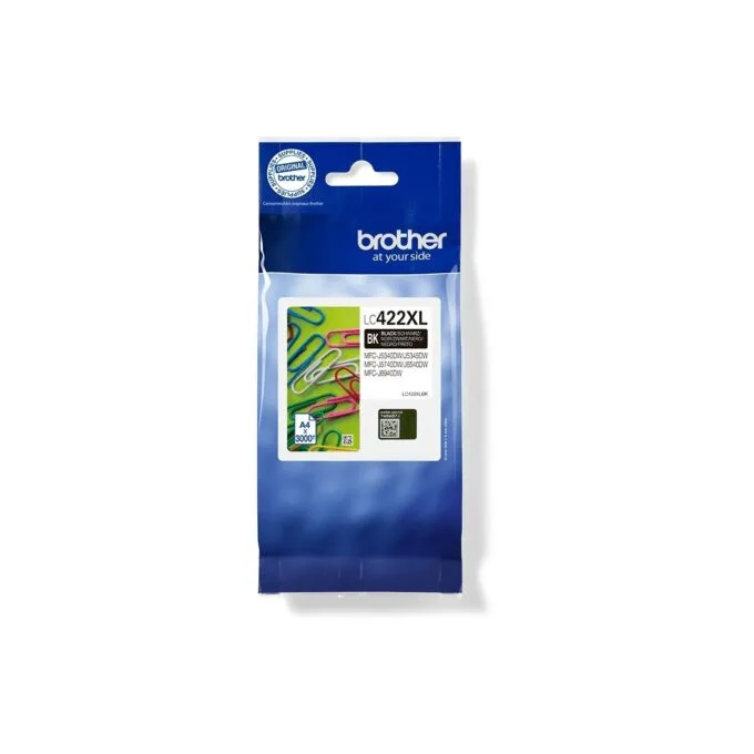 Brother HY Ink Cartridge - LC422XLBK - For BH19M B Compatible with MFC-J5340DW MFC-J5740DW MFC-J6540DW MFC-J6940DW 3000 pages — image 1