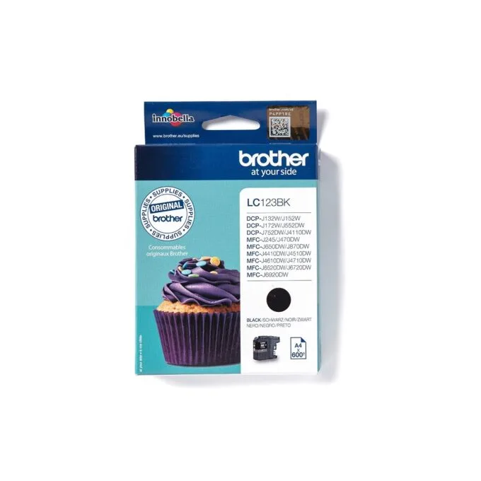 Brother Ink Cartridge - LC-123BK - Black up to 600 pages per ISO IEC 24711 — image 1