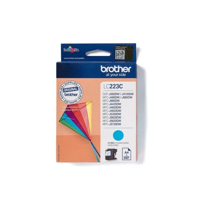 Brother Ink Cartridge - LC-223C - Cyan up to 550 pages per ISO/IEC 24711 — image 1