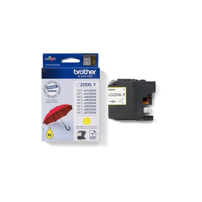 Brother Ink Cartridge - LC-225XL-Y - Yellow up to 1,200 pages per ISO/IEC 24711 — image 2
