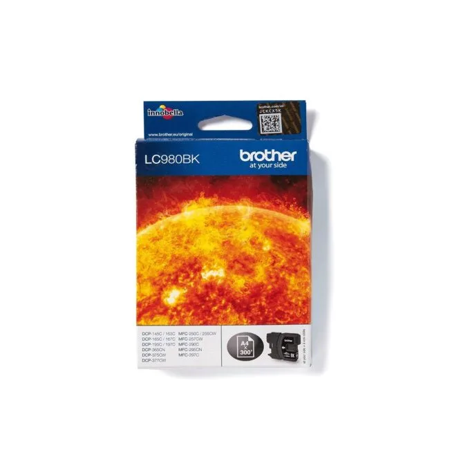 Brother Ink Cartridge - LC-980BK - Black up to 300 pages per ISO IEC 24711 — image 1