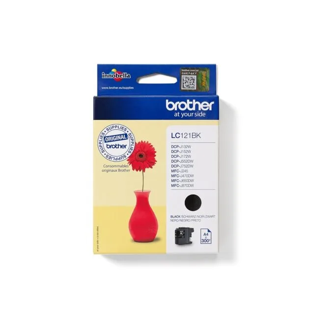 Brother Ink - LC-121BK - Black up to 300 pages per ISO IEC 24711 — image 1