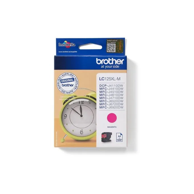 Brother Ink - LC-125XLM - Magenta up to 1,200 pages per ISO IEC 24711 — image 1