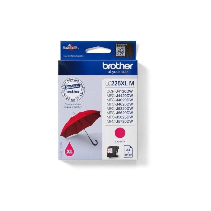 Brother Ink - LC-225XL-M - Magenta, up to 1,200 pages per ISO IEC 24711 — image 1