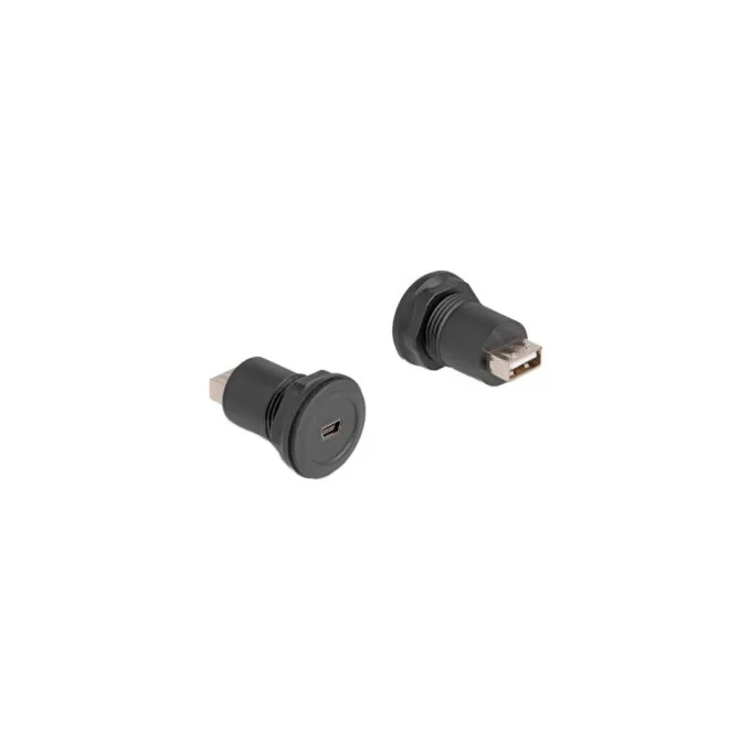 Built-in socket Mini-USB-B 2.0 to USB-A 2.0, adapter — image 1