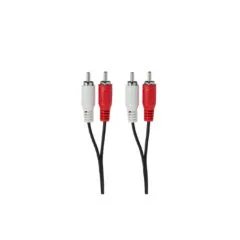 CA1039 2.5m RCA CBL 2x M M BLK LOGILINK