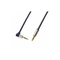 CA11050 0.5m 3.5 AUDIO CBL STEREO 90° ANGLED M M BLUE LOGILINK