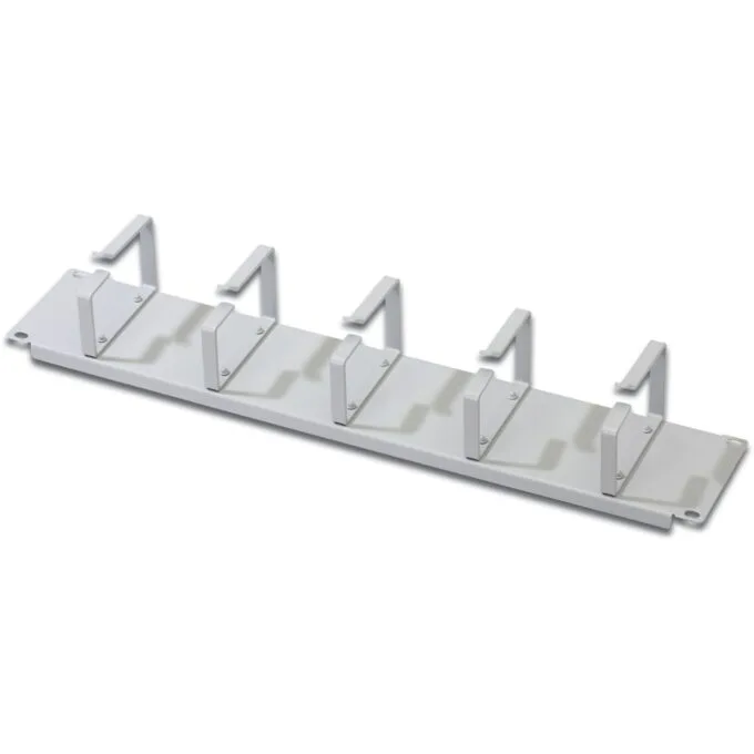 Cable Management Panel 2U, 5 Rings Grey — image 1