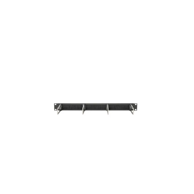 Cable management panel with steel brackets and brush strip for 483 mm (19') cabinets, cable management — image 1