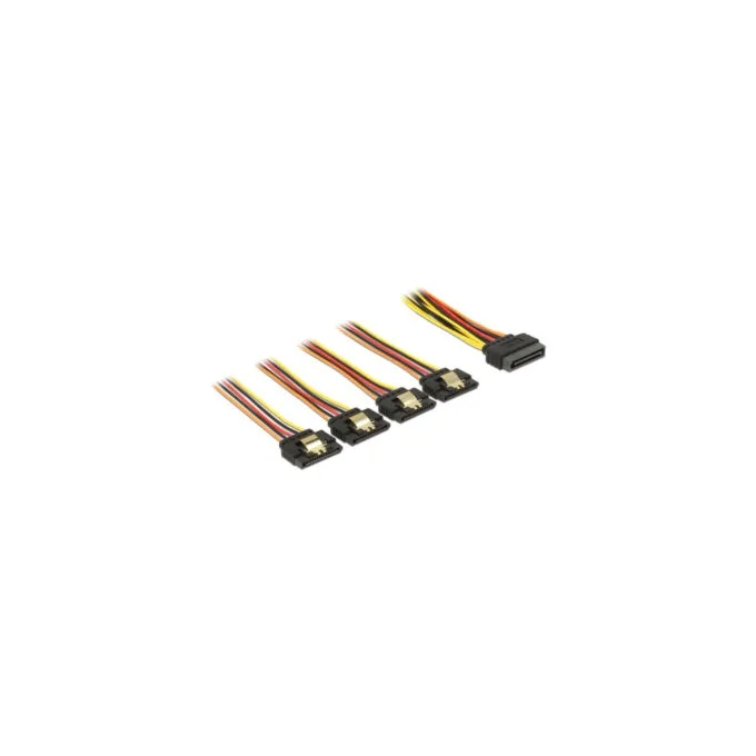 Cable SATA 15Pin male to 4x SATA 15Pin female — image 2