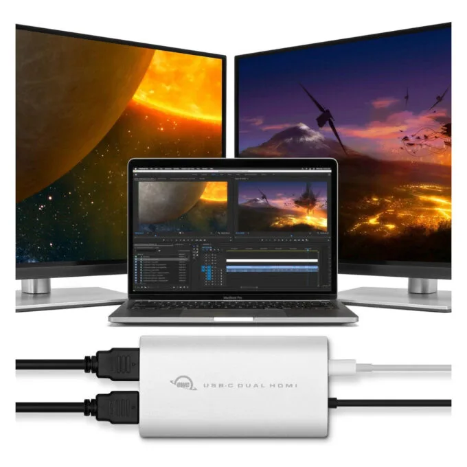 CADPDL2HDMI - 0.26 m - USB Typ-C - 2 x HDMI - Männlich - Weiblich - Gerade — image 5