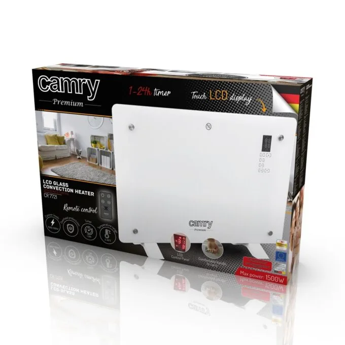 Camry Convection Glass Heater - CR7721 - with Remote — image 6