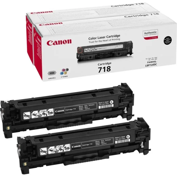 Canon Black Double Pack - 718BK - Double Pack — image 1