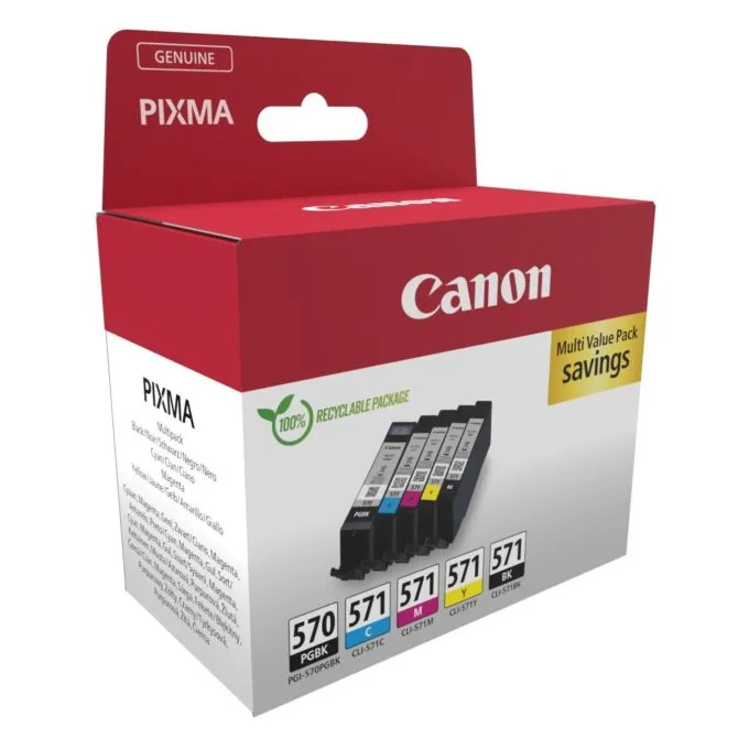 Canon Ink - 0372C006 - PGI-570 CLI-571 5-piece Multipack — image 2