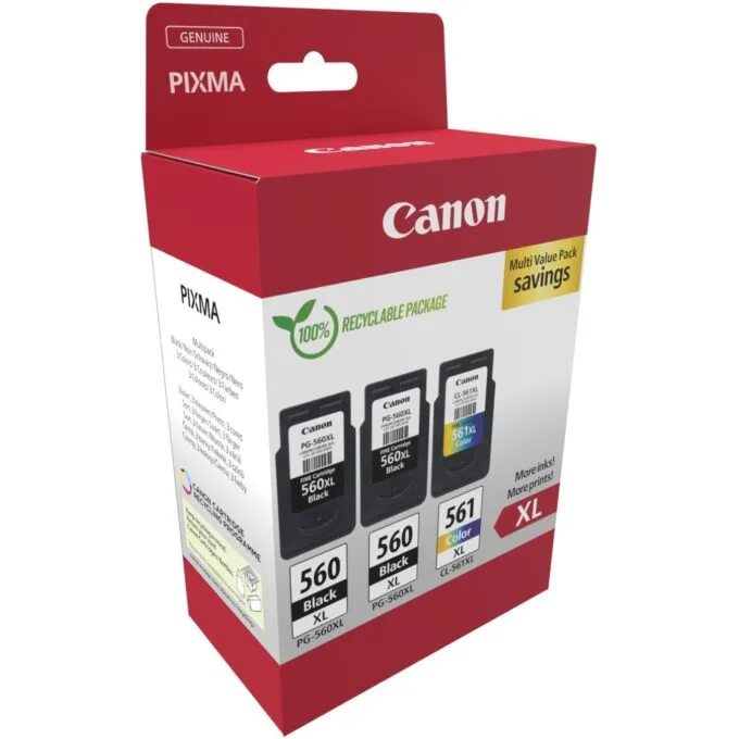 Canon Ink - 3712C009 - PG-560XL CL-561XL 3-piece multipack — image 2