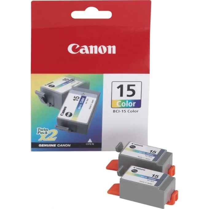 Canon Ink Cartridge - BCI-15C - Color 2x — image 1