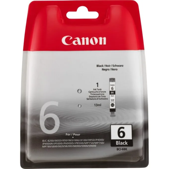 Canon Ink Cartridge - BCI-6BK - Black — image 1