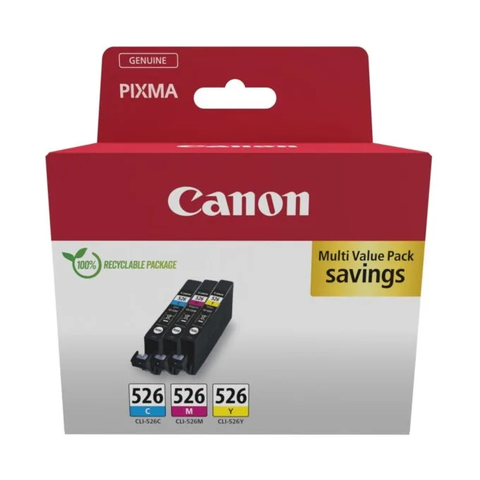 Canon Ink - CLI-526 - 4541B018 3-pack CMY — image 1