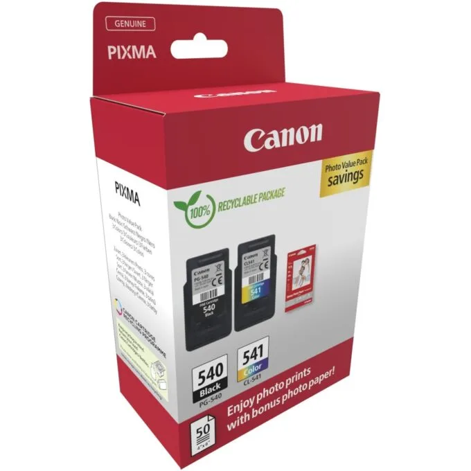Canon Ink - PG-540 CL-541 - 5225B013 2-pack (BK Color) incl. Photo Paper — image 2