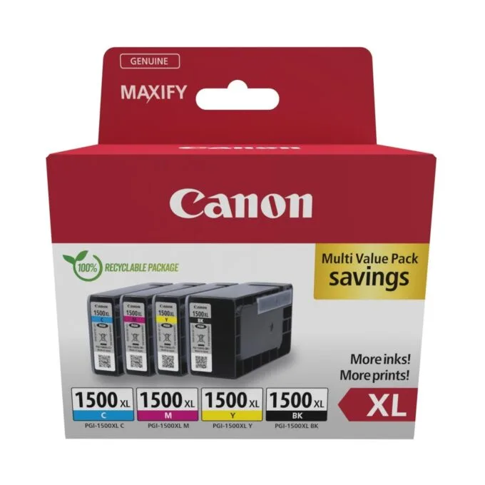 Canon Ink PGI-1500XL - 9182B010 - 4-pack — image 1