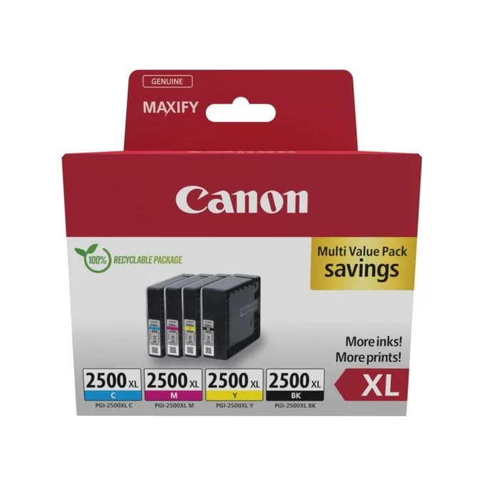 Canon Ink - PGI-2500XL 9254B010 - 4-pack — image 1
