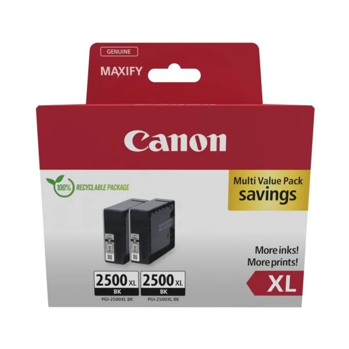 Canon Ink PGI-2500XL - 9254B011 - 2-pack Black — image 1
