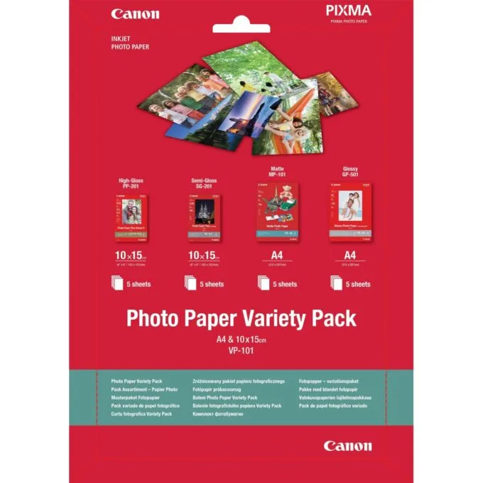 Canon Photo Paper - 0775B079 - A4 + 10x15cm Photo Paper — image 1