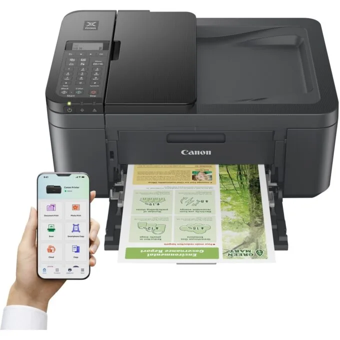 Canon PIXMA Inkjet Multifunction Printer - TR4755i - 4-in-1 A4 Wi-Fi Duplex ADF — image 2