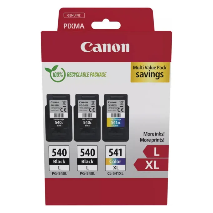 Canon Tinte PG-540L CL-541XL 5224B017 3er Multipack — image 1